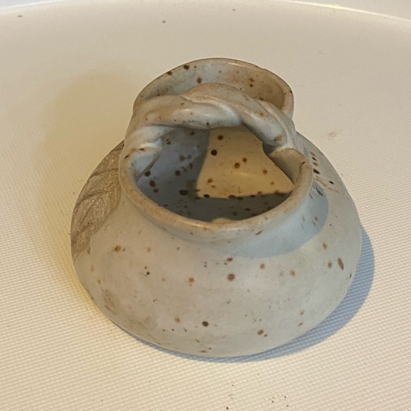 Cindy Angliss Signed Studio Art Pottery Small Basket Trinket Jewelry Handmade - Picture 2 of 9